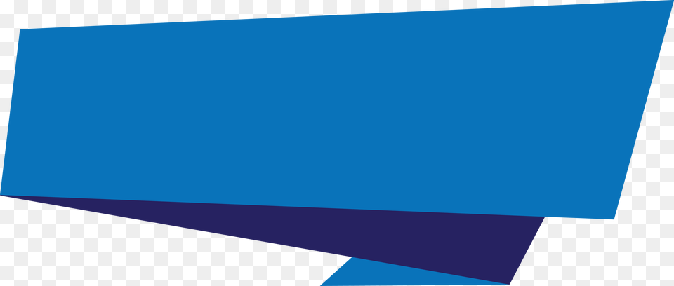 Blue Origami Banner Dark Blue Banner, Paper, White Board Png Image