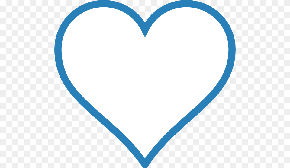 Blue Outline Heart Clip Art For Web Free Transparent Png