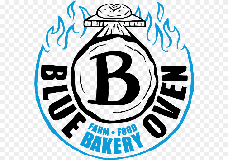 Blue Oven Logo Wheat Text, Emblem, Symbol Png