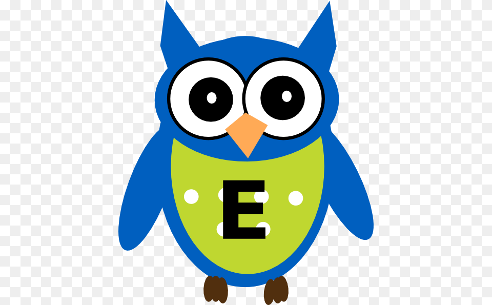 Blue Owl E Bird Bird Clipart Owl And Bird, Animal, Bear, Mammal, Wildlife Free Png Download
