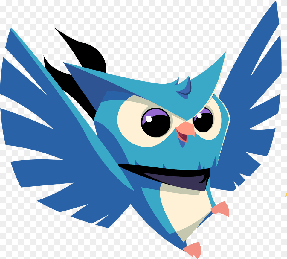 Blue Owl Graphic Fifi The Chubby Hamster Aj Xd, Animal, Bird, Jay, Fish Free Transparent Png