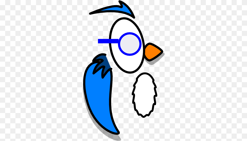 Blue Owl With Glasses Svg Clip Arts 318 X 597 Px, Animal, Bird, Jay, Person Free Transparent Png