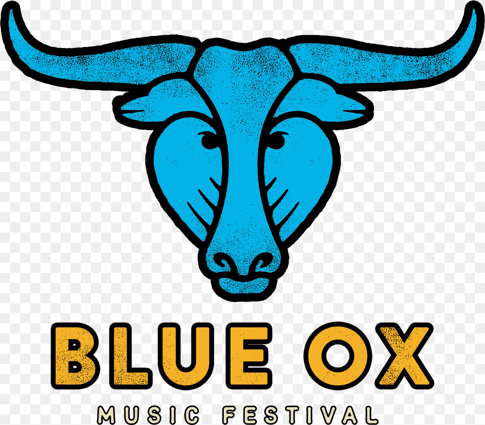 Blue Ox Music Festival Logo Download, Animal, Cattle, Mammal, Livestock Free Transparent Png