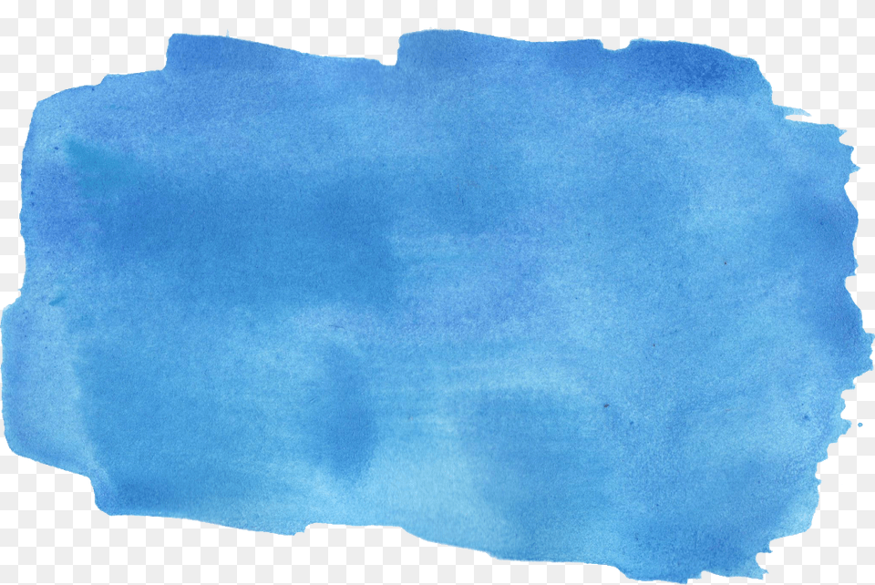 Blue Paint Brush Stroke Image Watercolor Brush Stroke, Ice, Paper, Outdoors, Nature Free Png Download