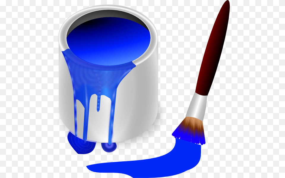 Blue Paint Bucket Clipart, Brush, Device, Tool, Paint Container Png Image