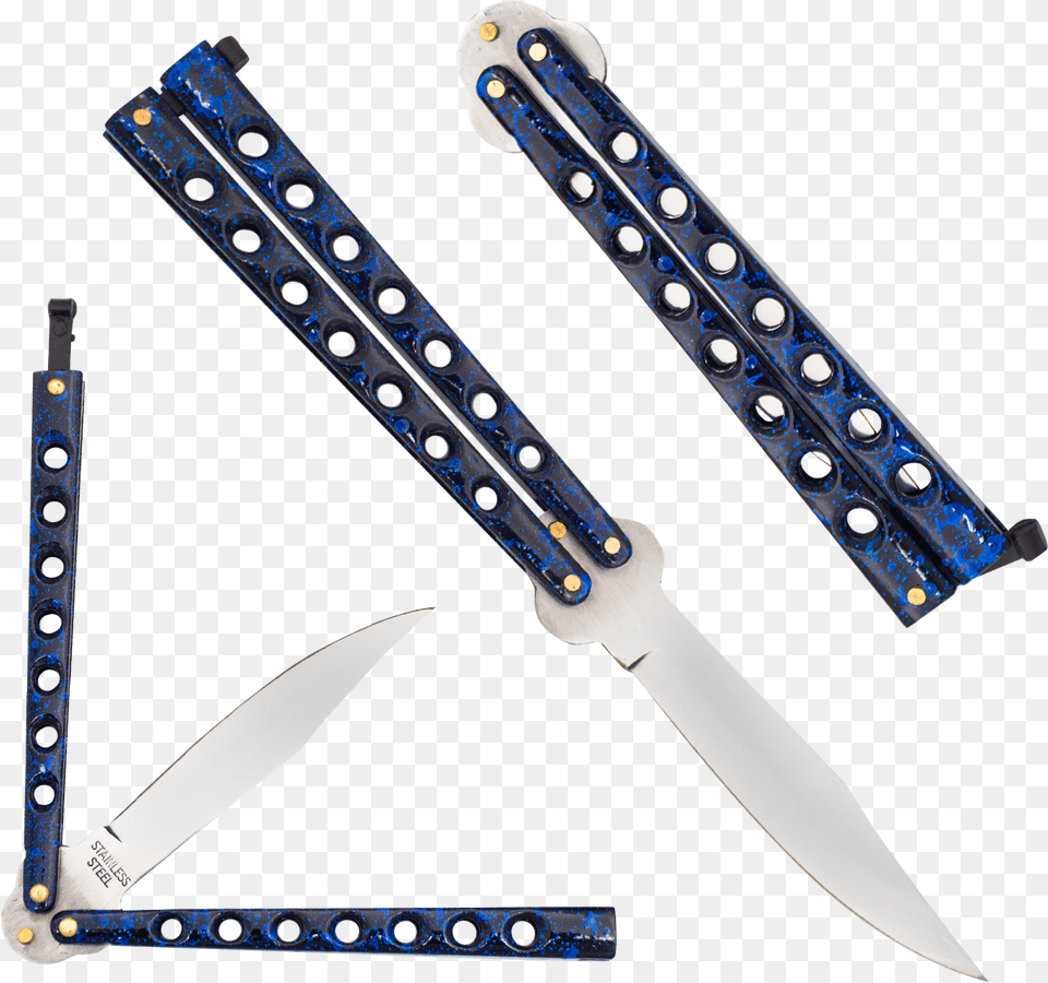 Blue Paint Splatter, Blade, Weapon, Dagger, Knife Free Png Download