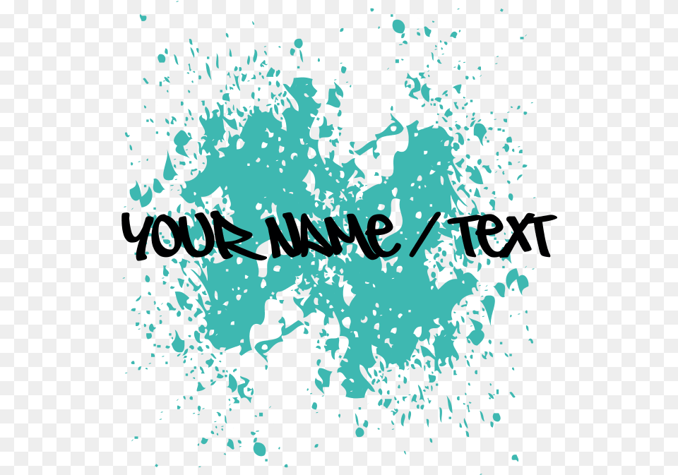 Blue Paint Splatter Body Suit Calligraphy, Person, Text Png Image