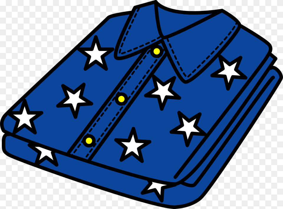 Blue Pajamas With A Star Pattern Clipart, Accessories, Bag, Handbag, Dynamite Free Transparent Png