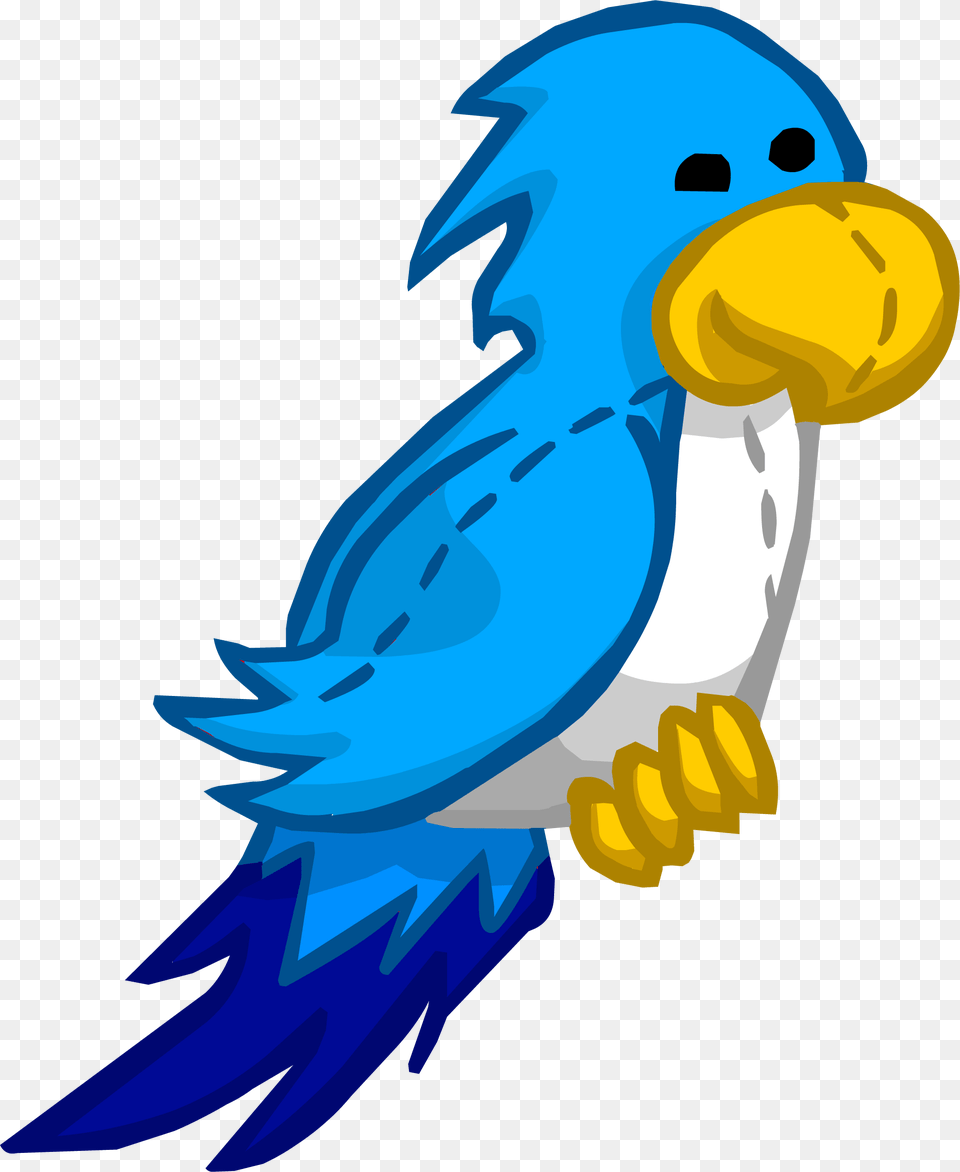 Blue Parrot Club Penguin Custom Items, Animal, Bird, Jay, Baby Free Png