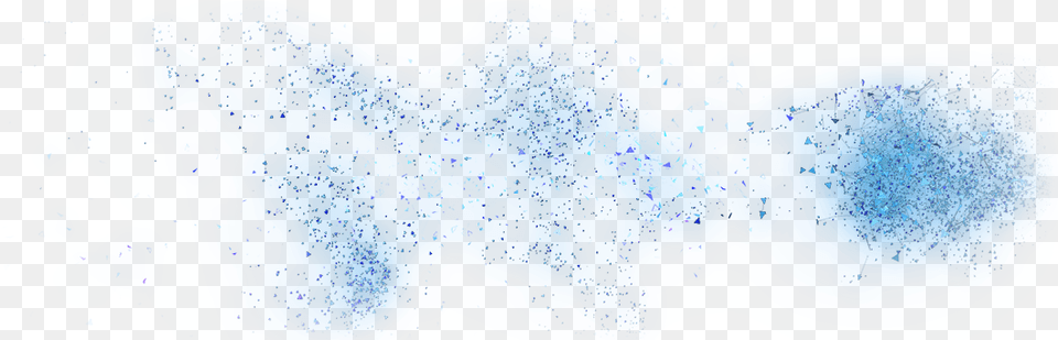 Blue Particles Flock, Accessories, Ornament Png