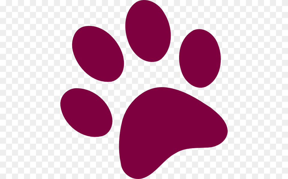 Blue Paw Print, Flower, Petal, Plant, Maroon Free Png