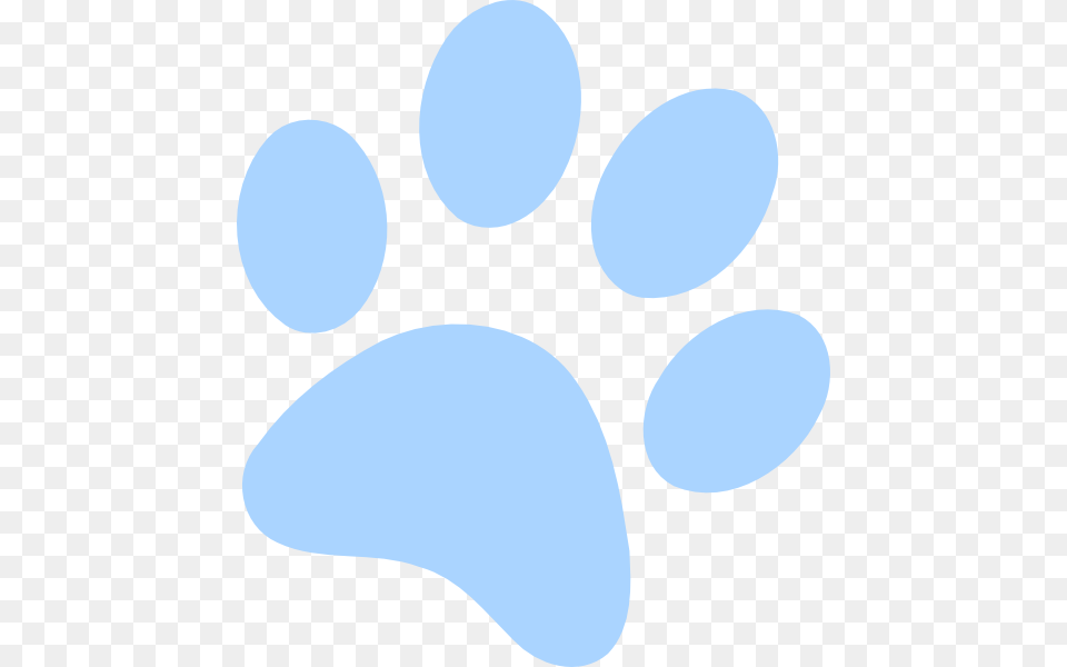 Blue Paw Print Clip Art Image, Footprint, Home Decor Free Transparent Png