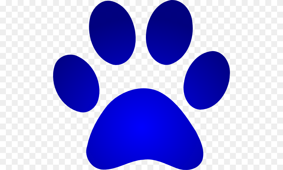 Blue Paw Print With Gradient Svg Clip Arts Blue Paw Print Transparent, Head, Person, Face, Logo Png