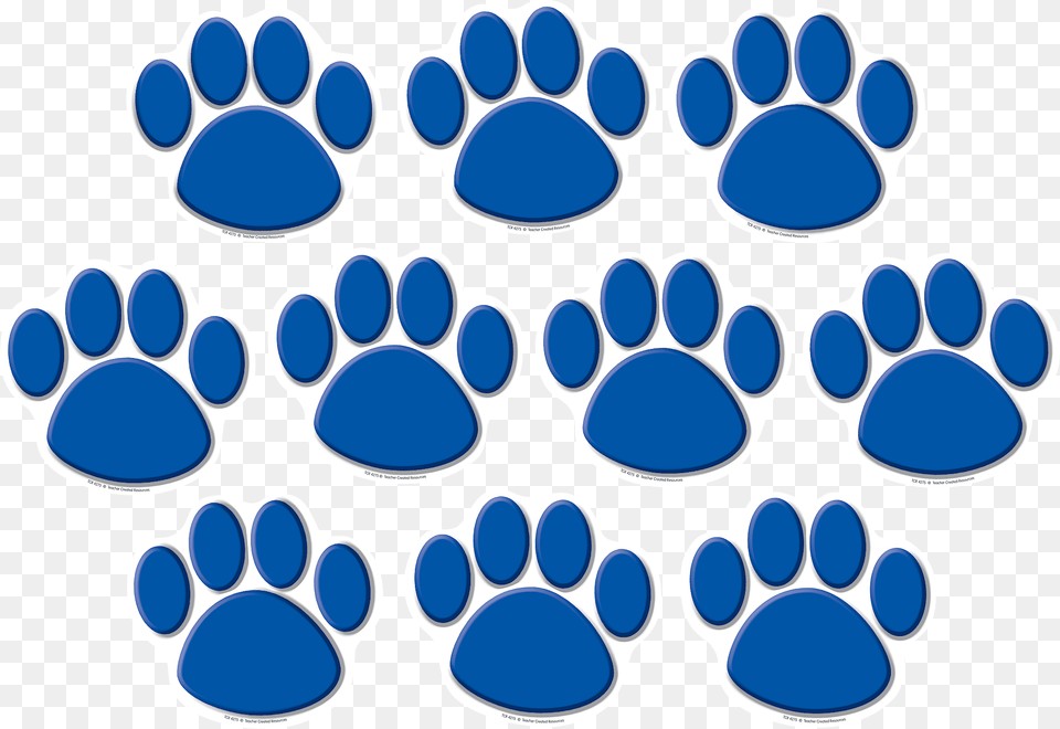 Blue Paw Prints, Footprint Png