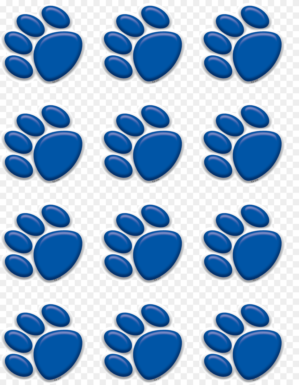 Blue Paw Prints Mini Accents Image Social Infrastructure In India, Footprint Free Png Download