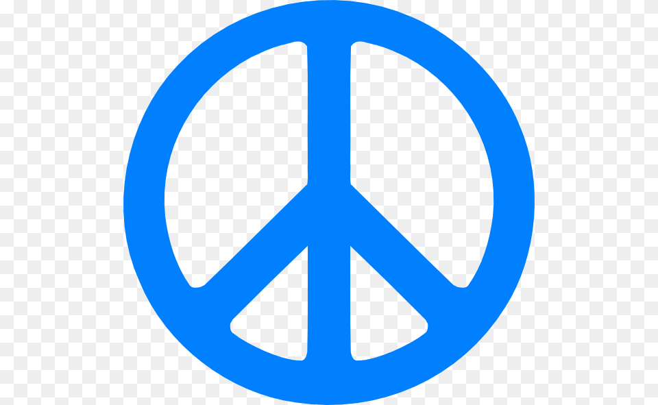 Blue Peace Sign Svg Clip Arts Blue Peace Sign, Symbol, Road Sign, Disk Free Png