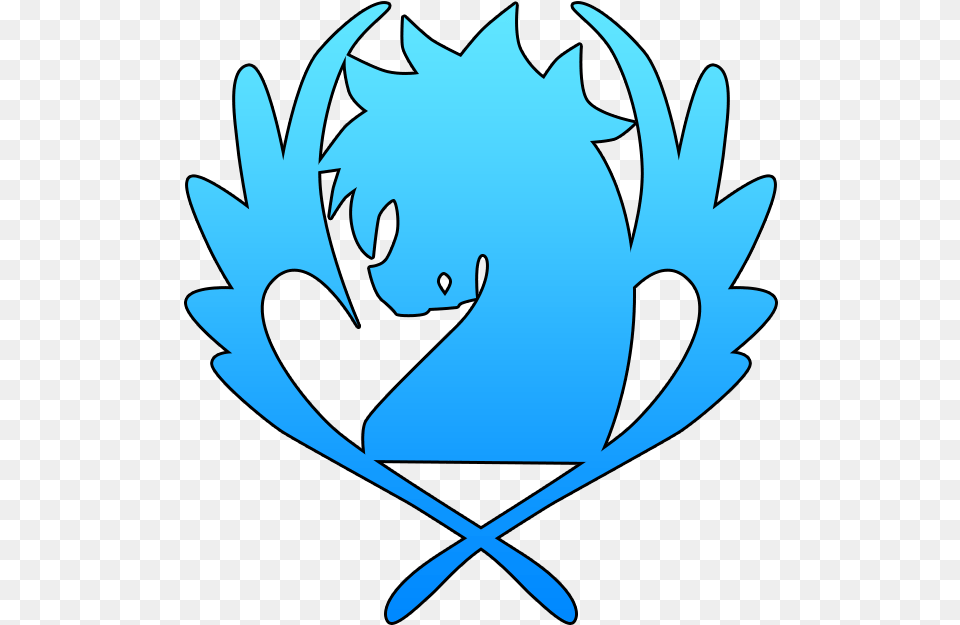Blue Pegasus Symbol Fairy Tail Blue Pegasus Symbol, Leaf, Plant, Logo, Animal Png