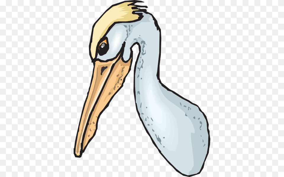 Blue Pelican Head Clip Art, Animal, Beak, Bird, Waterfowl Png