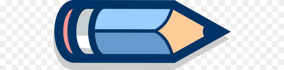 Blue Pencil Horizontal Png Image