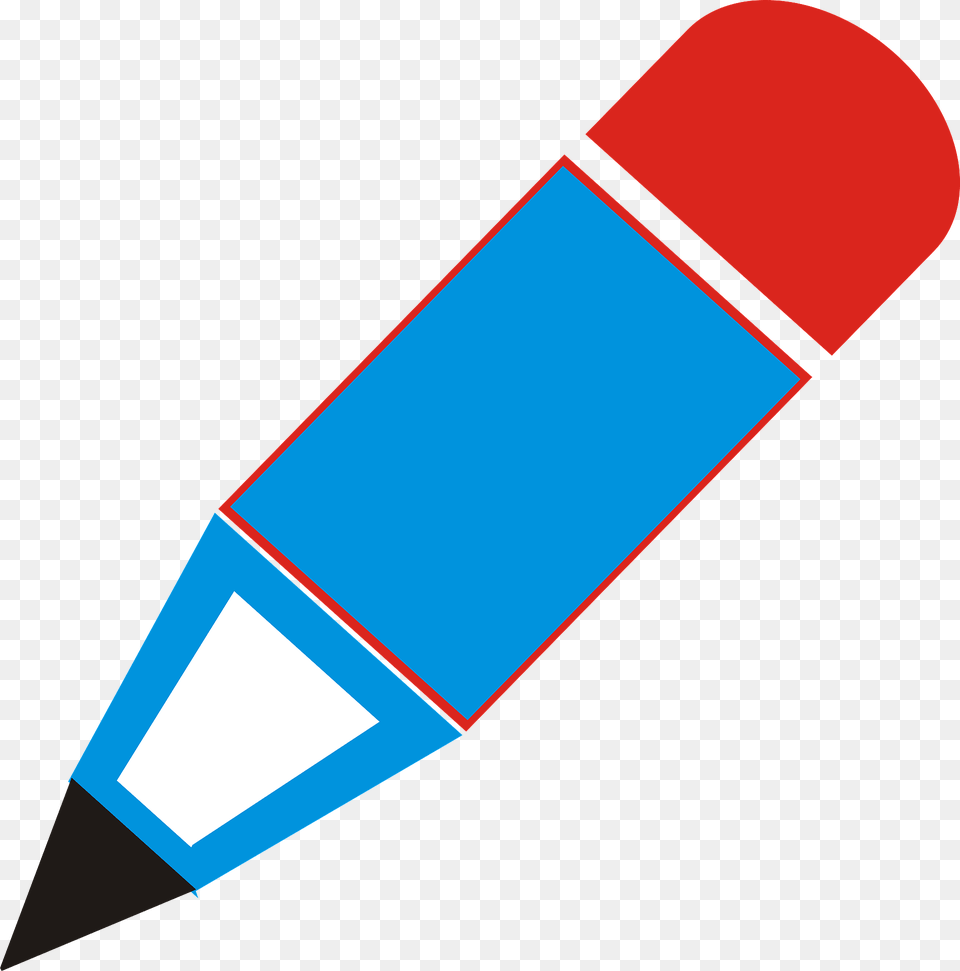 Blue Pencil Icon Clipart Free Png