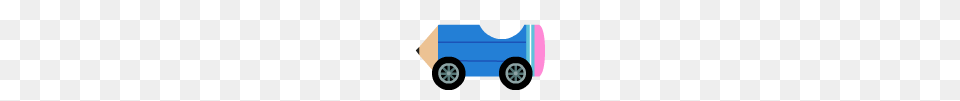 Blue Pencil Kart, Car, Transportation, Vehicle, Ice Hockey Puck Png Image