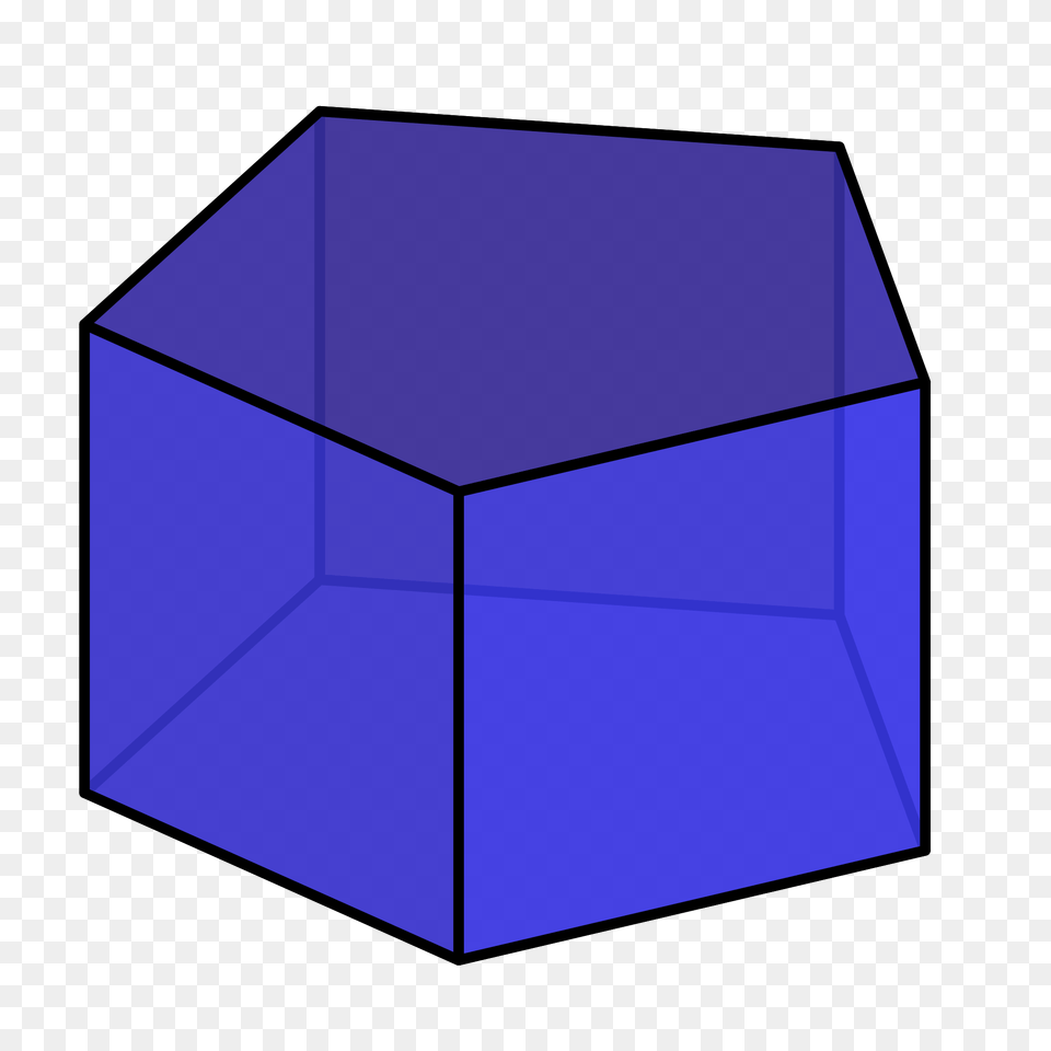 Blue Pentagonal Prism, Mailbox, Box Free Transparent Png