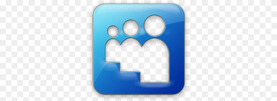 Blue Person Logo Logo Blue Square White People Png