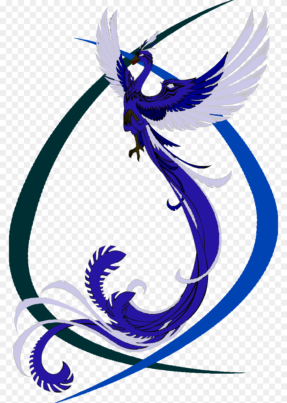 Blue Phoenix Background, Dragon, Person Free Png