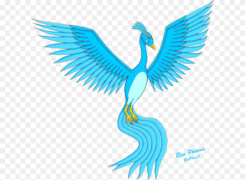 Blue Phoenix Image Blue Phoenix Transparent Background, Animal, Bird, Waterfowl, Goose Free Png Download