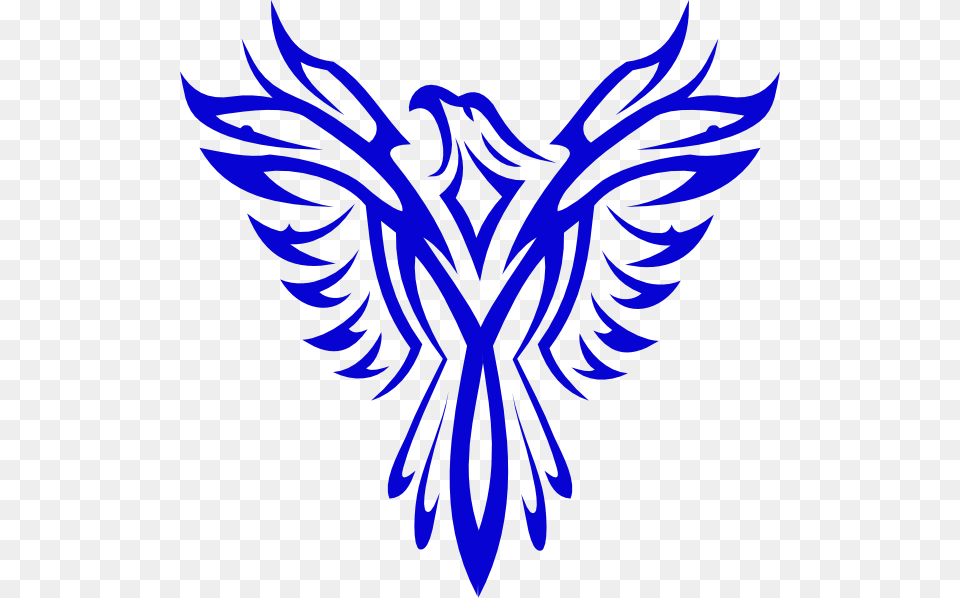 Blue Phoenix Logo, Emblem, Person, Symbol Free Png