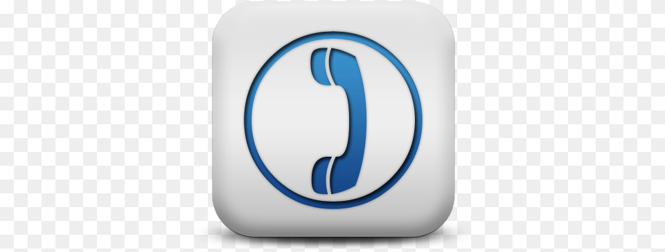 Blue Phone Icon Icon, Logo, Text, Symbol Free Transparent Png