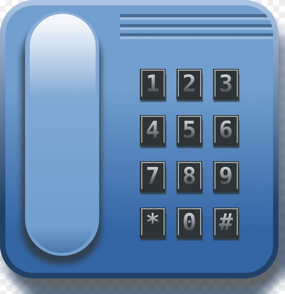 Blue Phone With Keypad Clipart, Electronics, Scoreboard Free Png