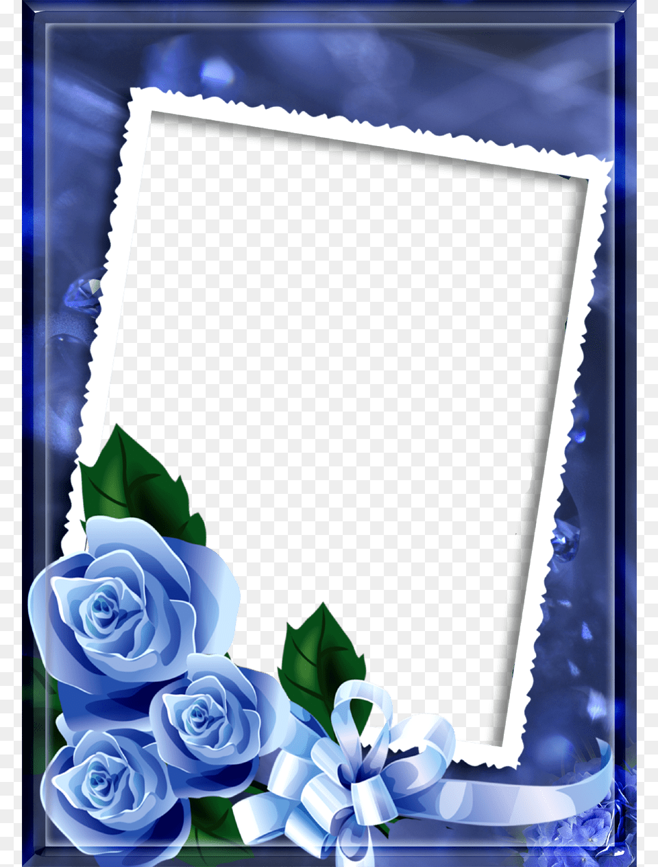 Blue Photo Frame, Envelope, Flower, Greeting Card, Mail Free Transparent Png