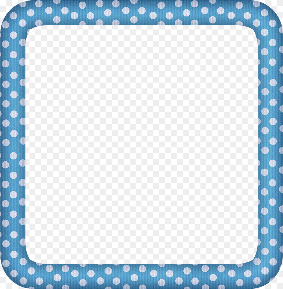 Blue Picture Frame Purple Polka Dot Border Clipart, Home Decor, Rug, Pattern, Blackboard Free Png Download