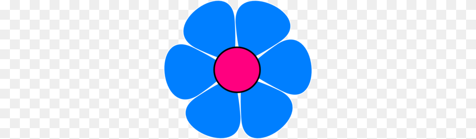 Blue Pink Flower Power Clip Art, Anemone, Daisy, Plant, Nature Png Image