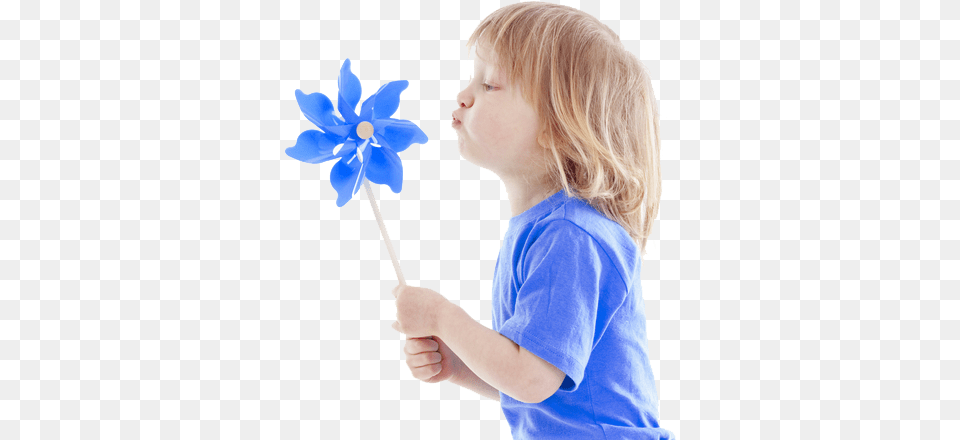 Blue Pinwheels On A Stick Blue Pinwheel, Smelling, Portrait, Photography, Face Free Transparent Png