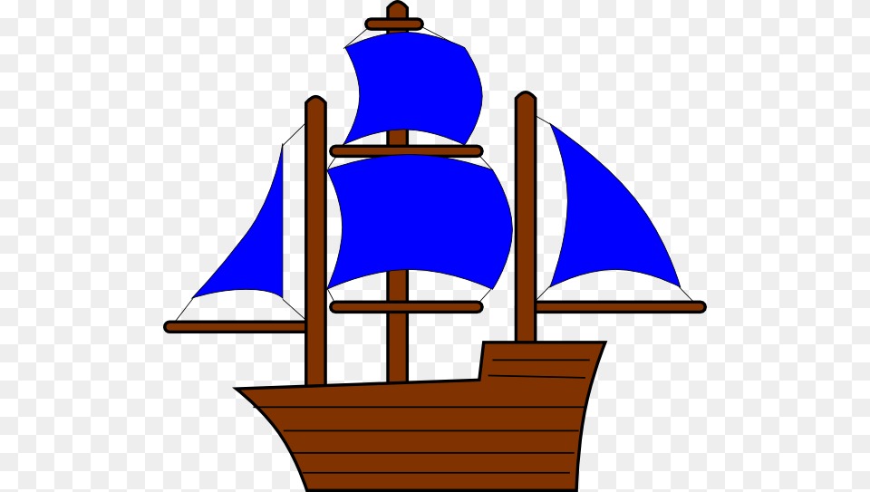 Blue Pirate Ship Clipart, Boat, Sailboat, Transportation, Vehicle Png Image