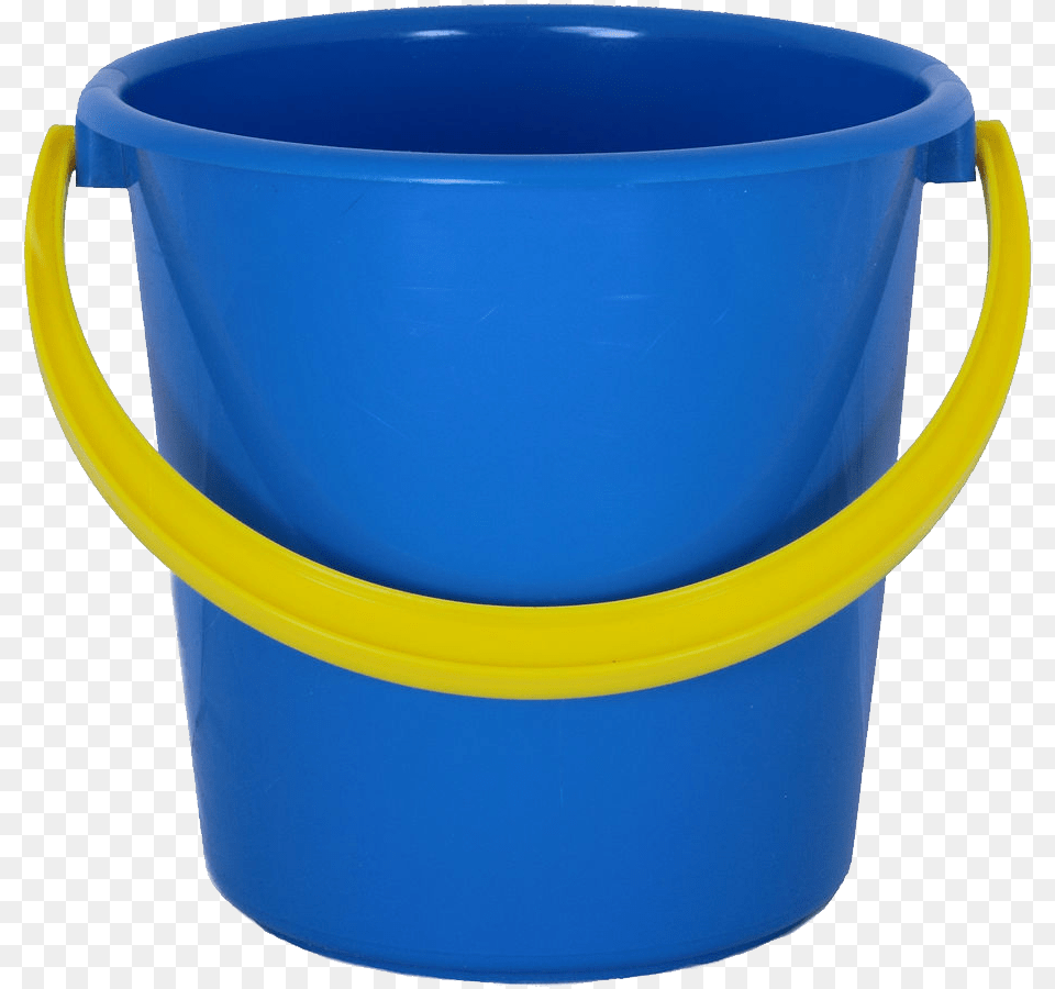 Blue Plastic Bucket Bucket, Cup Png