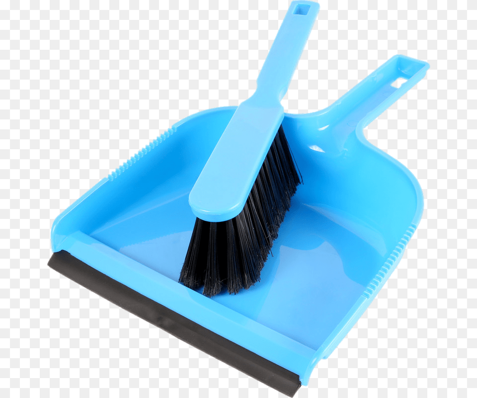 Blue Plastic Dustpan And Brush, Device, Tool, Broom Free Png