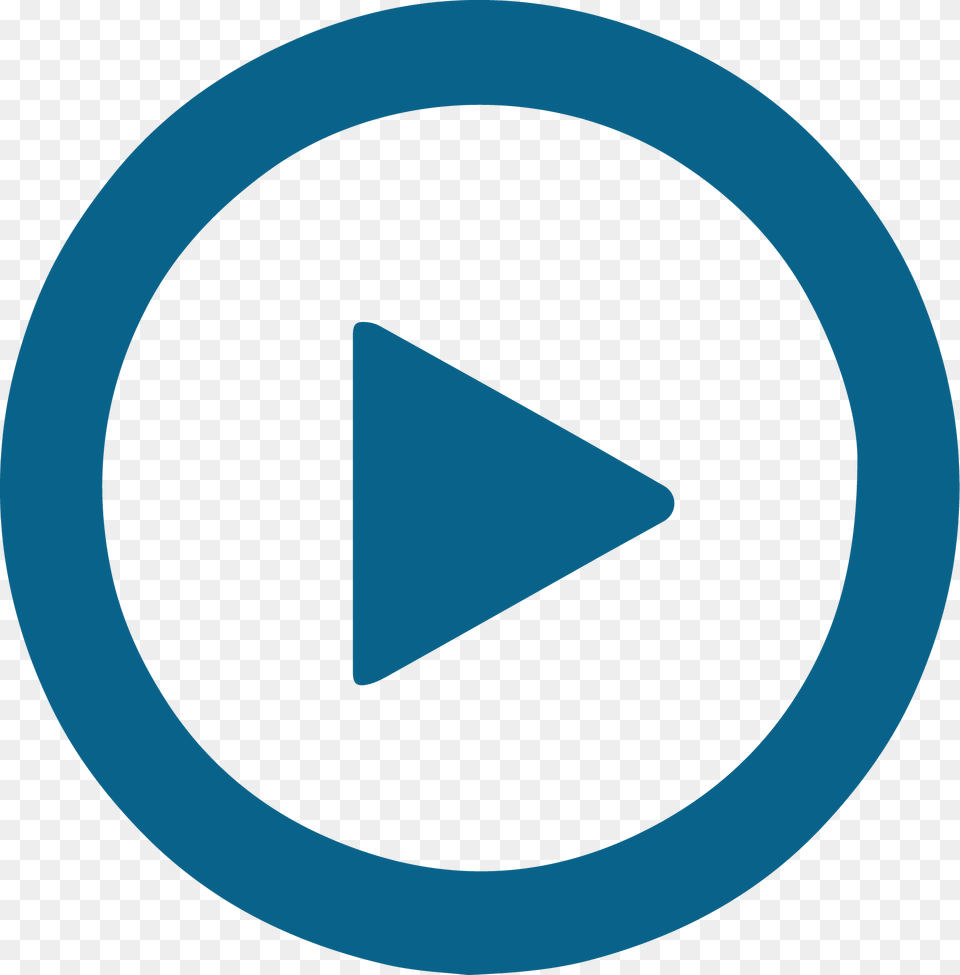 Blue Play Button Circle, Triangle, Disk, Sign, Symbol Png