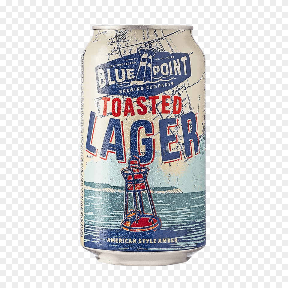 Blue Point Toasted Lager Can Beer Hawk, Alcohol, Beverage, Tin Png Image