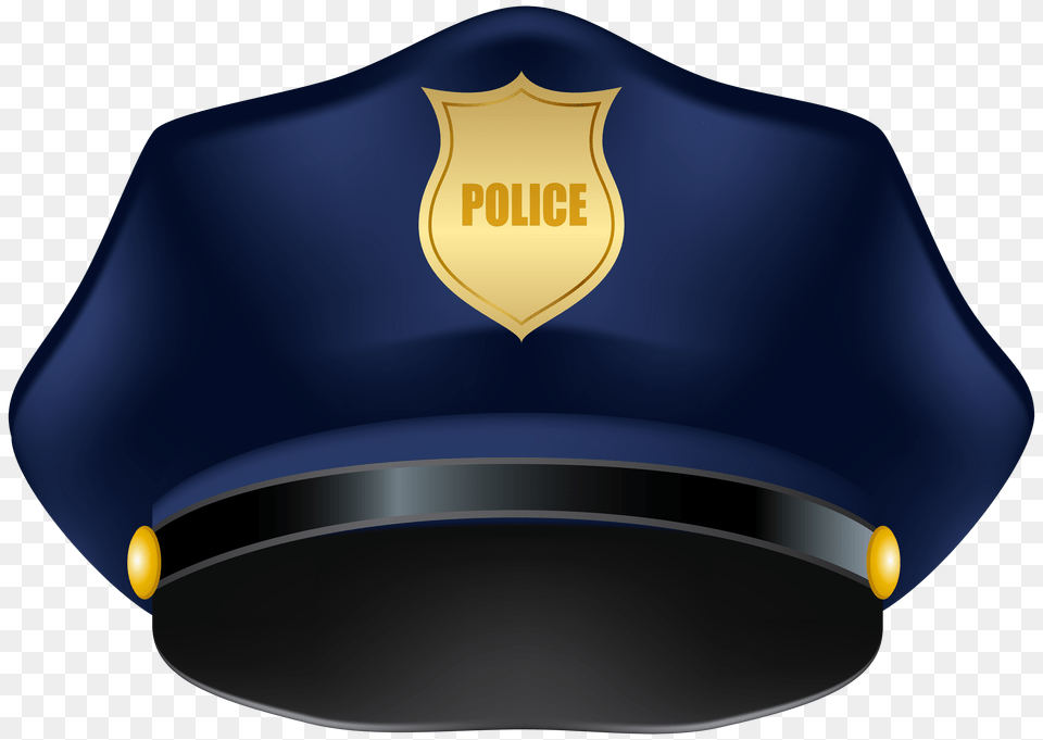 Blue Police Hat Clip Art, Badge, Cap, Clothing, Logo Free Transparent Png