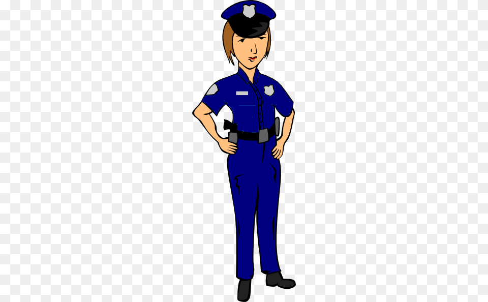 Blue Police Woman Clip Art For Web, Person, Face, Head, Officer Free Png