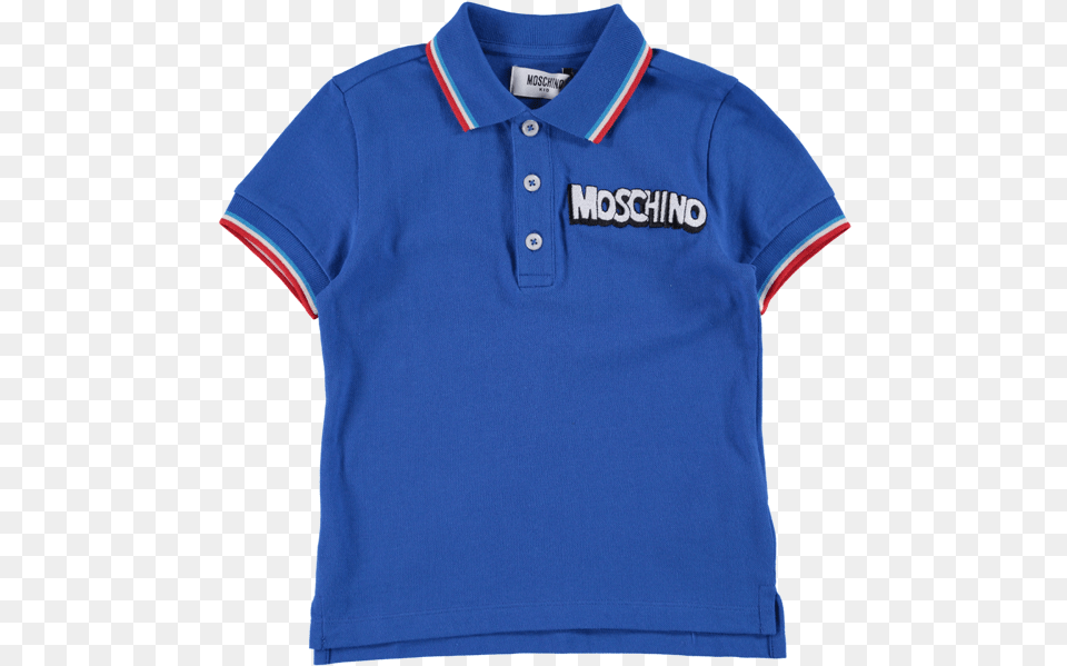 Blue Polo Shirt Transparent Background Images Moschino Kids Logo Embroidered Hat Kids Cottonspandexelastane, Clothing, T-shirt, Jersey Free Png Download