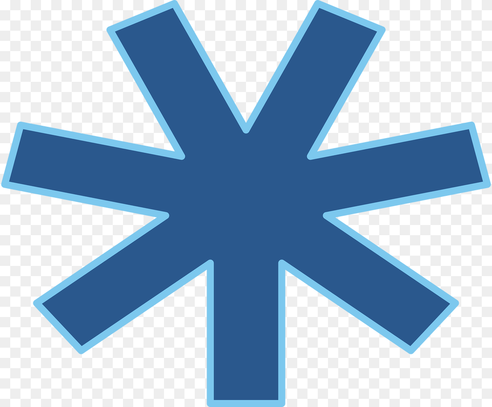 Blue Polygone Star Clipart, Nature, Outdoors, Snow, Symbol Free Png Download