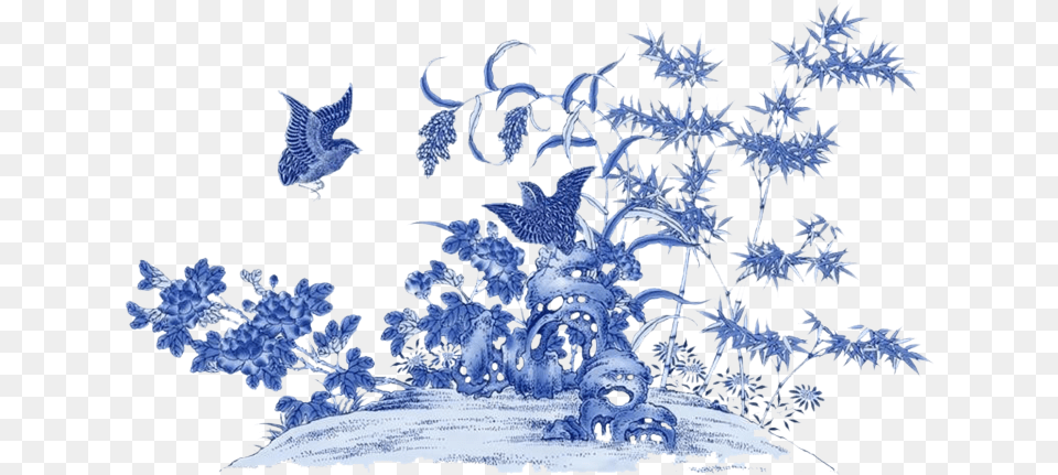 Blue Pottery Motifs Designs, Ice, Nature, Outdoors, Weather Png Image