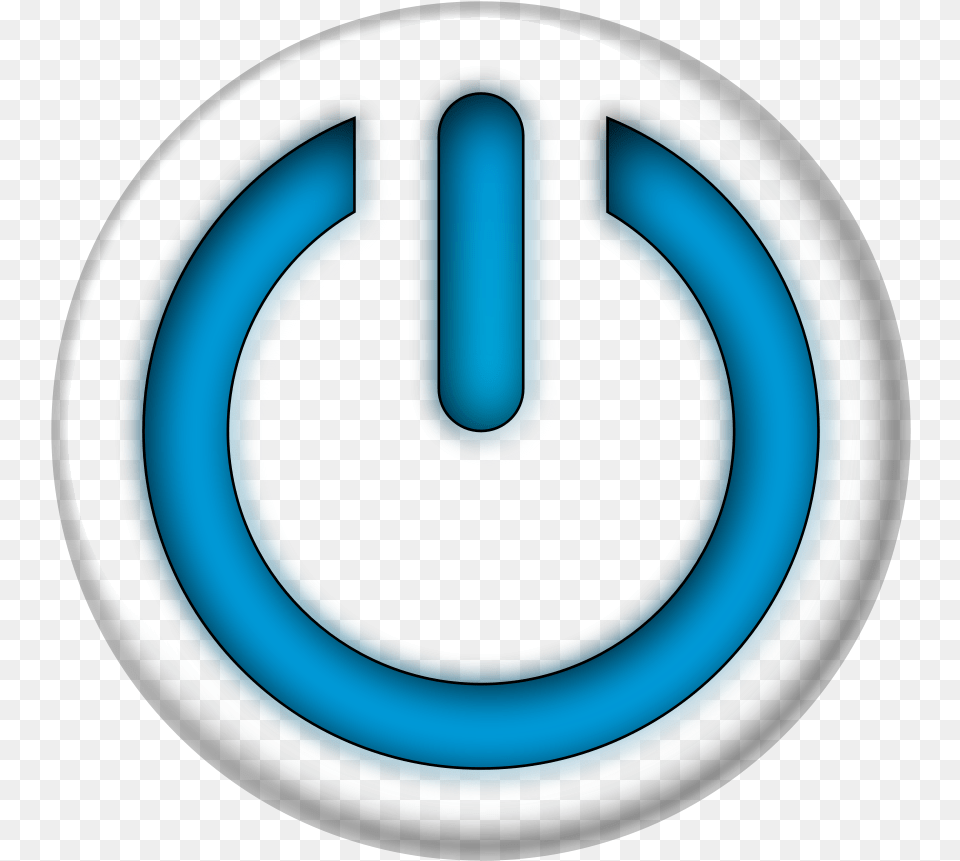 Blue Power Sign Button Clip Arts For Web, Logo, Symbol, Computer Hardware, Electronics Png