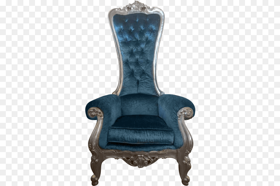 Blue Princess Adult Royal Chair Throne, Furniture, Armchair Free Transparent Png
