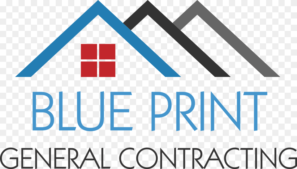 Blue Print General Contracting Triangle, Logo Png Image