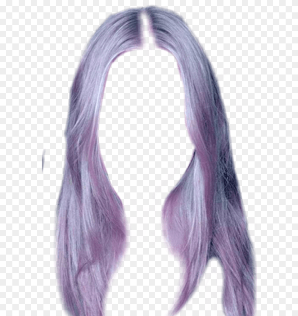Blue Purple Grey Hair Fun Colourful Art Beautiful, Adult, Female, Person, Woman Free Png